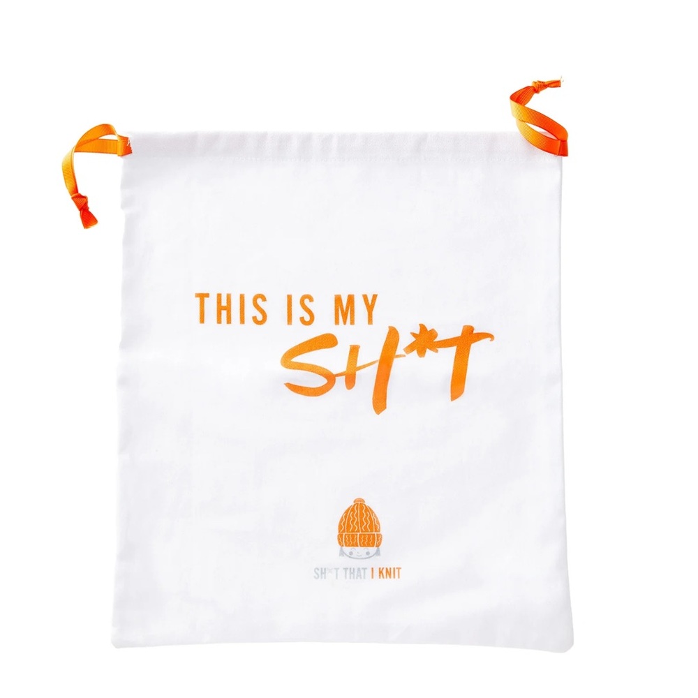 This Is My Shit Bag White Orange - NWOT